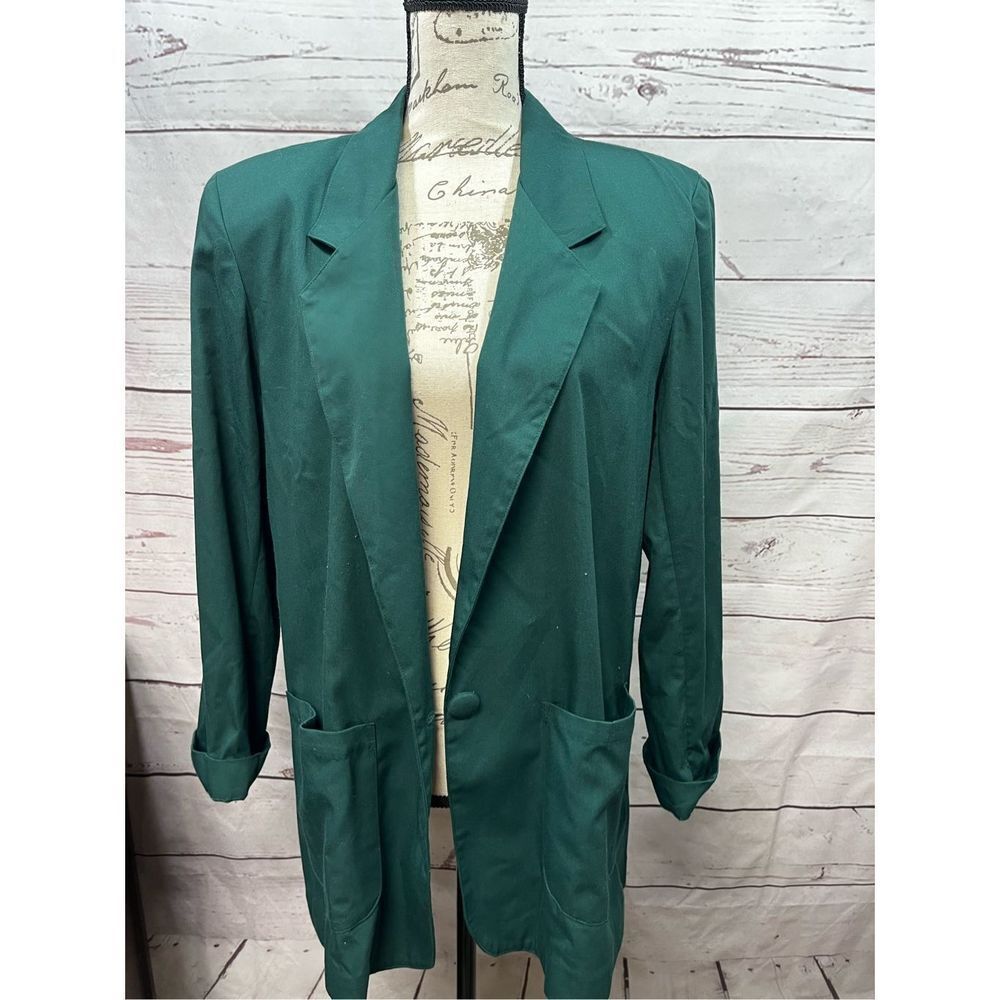 Maggie Lawrence Vintage large‎ green jacket (#1955)